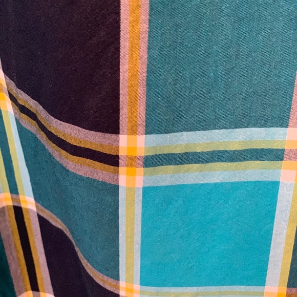 GapKids boys turquoise button down shirt - Picture 3 of 5